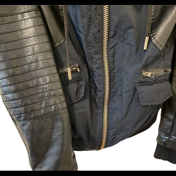 Garage Urban Bomber Jacket Blue Grunge Style M - Picture 6 of 6